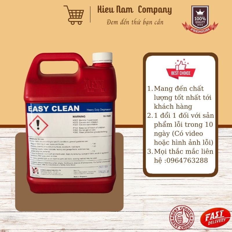 HÓA CHẤT EASY CLEAN TẨY DẦU MỠ TRÊN SÀN THÔNG THƯỜNG, SÀN CÔNG NGHIỆP