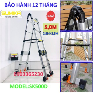 Thang nhôm Rút Chữ A SUMIKA  SK500D
