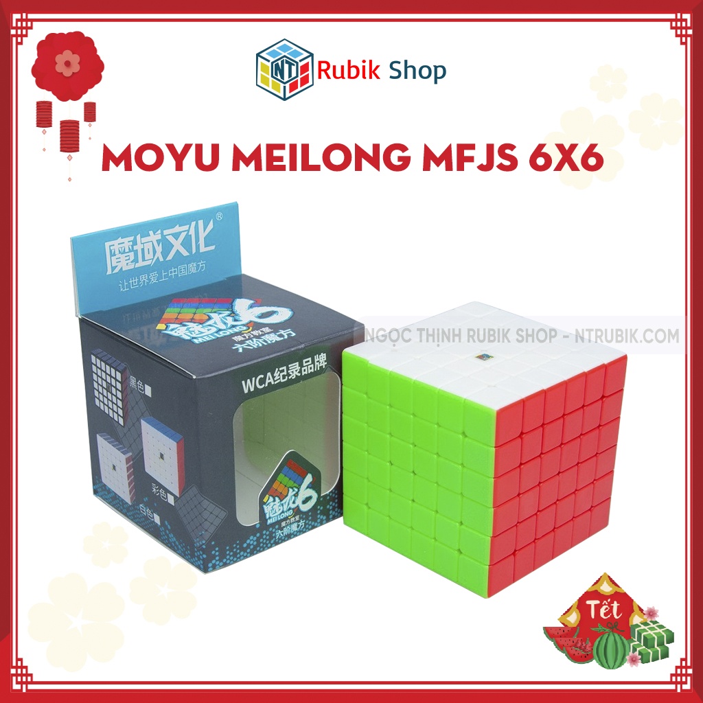 Rubik 6x6 Stickerless MoYu MeiLong MFJS Rubik 6 Tầng