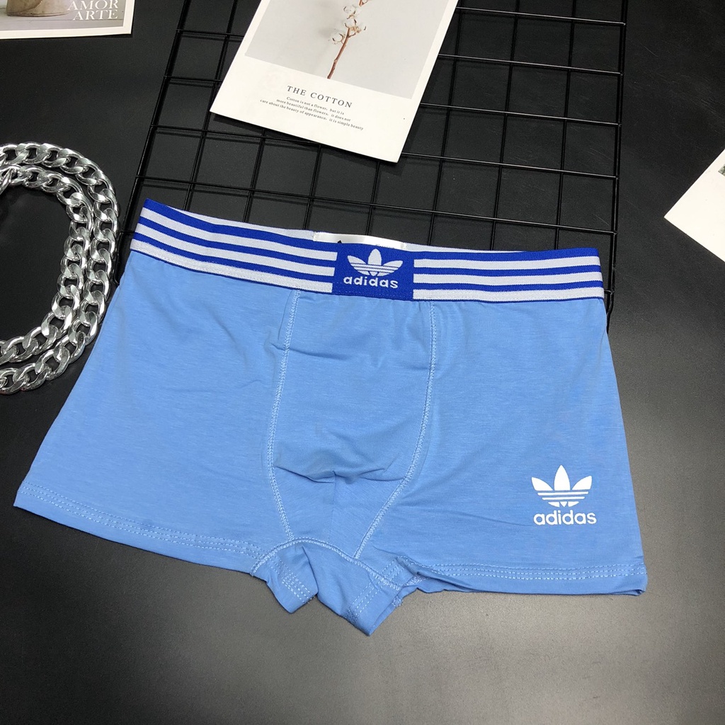 Quần sịp nam boxer adidas cao cấp,lót đùi nam vải thun mềm mịn thoáng khí PM40A