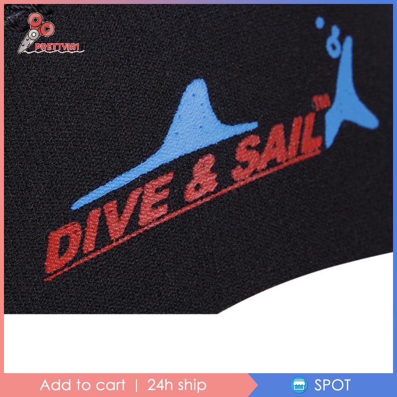 Mũ Lặn Màu Đen Dày 3MM Prettyia1 Dành Cho Nam Nữ