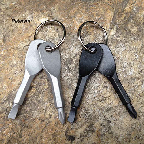 Bộ 2 móc khóa tuốc nơ vít bằng thép đa năng chất lượng cao