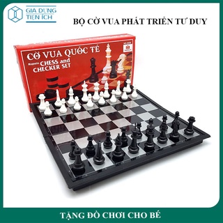 Cờ Vua Nam Châm, Bộ Cờ Vua Nam Châm Gấp Gọn Nhiều Kích Thước, Đồ Chơi Trí Tuệ Cho Bé