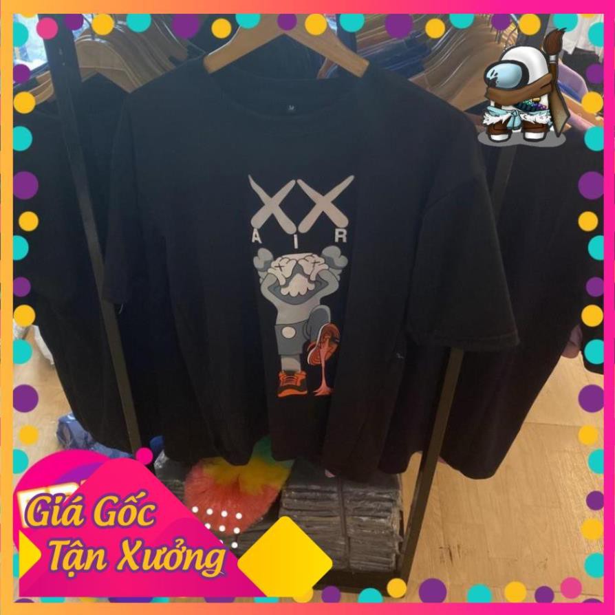 ÁO PHẢN QUANG🔥HOT🔥 Áo thun tee KAWS phản quang unisex tay lỡ form rộng oversize | Tỉnh Lộ 10