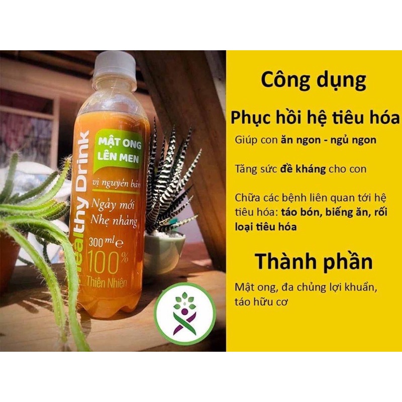 Mật ong lên men healthy drink 300ml MOLM - Cải Thiện Tiêu Hóa, Đẹp Da, Thải Độc, Tăng Đề Kháng, Sức khỏe hoàn hảo