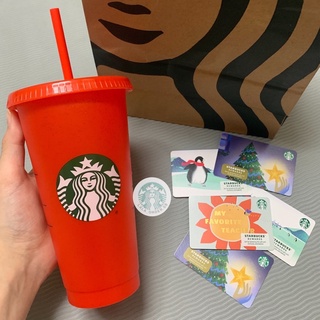 (Chính Hãng) Ly Starbucks Cold Cup Đỏ 710ml