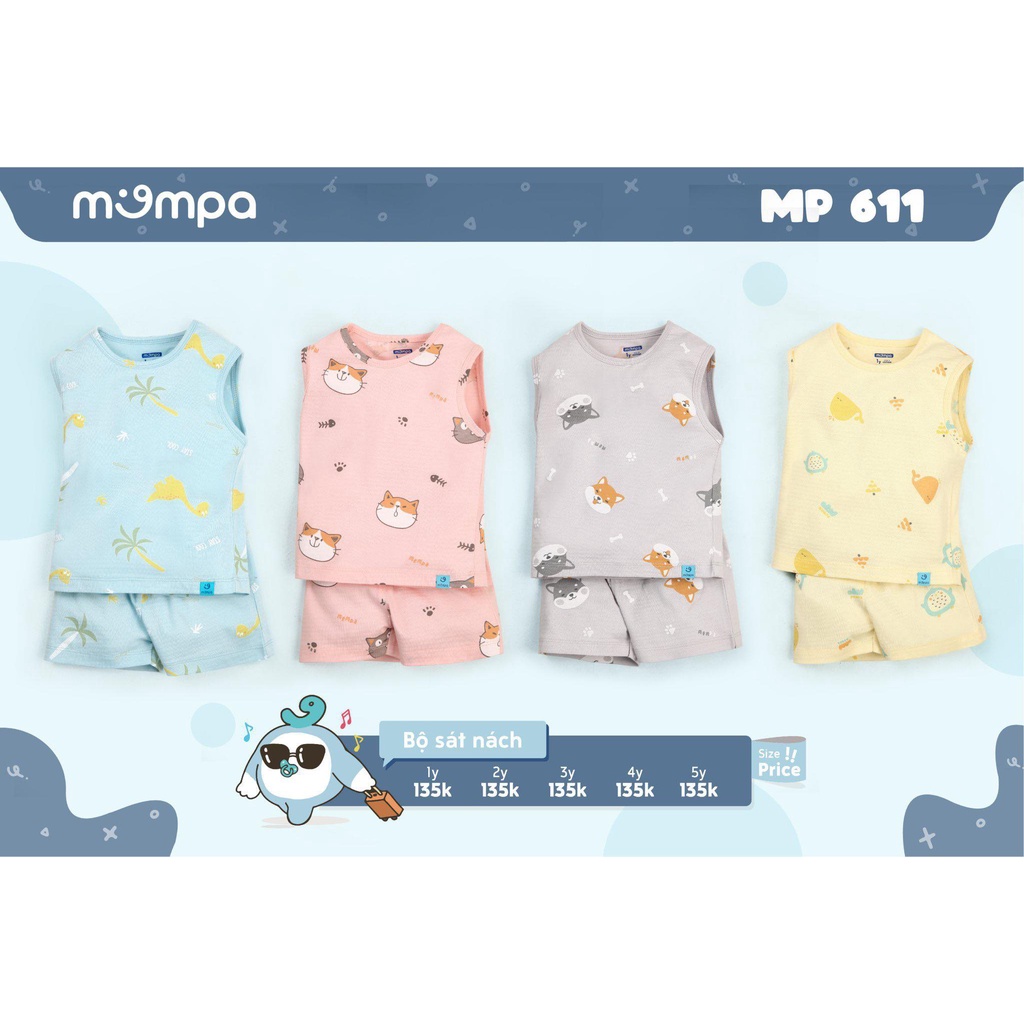 Bộ ba lỗ cộc tay Mompa