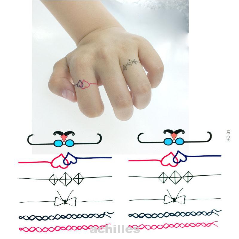 (hàng Mới Về) Hình Xăm Dán Cơ Thể Không Độc Hại Phong Cách Retro