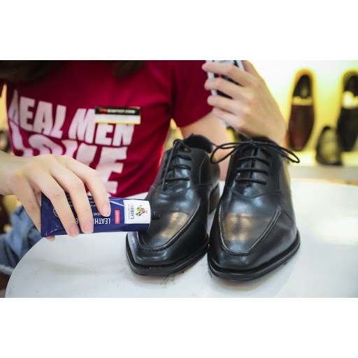 [MÃ LC-01 MÀU ĐEN] Xi Đánh Giày Dạng Tuýp Shoeboy's Leather Cream Màu Đen