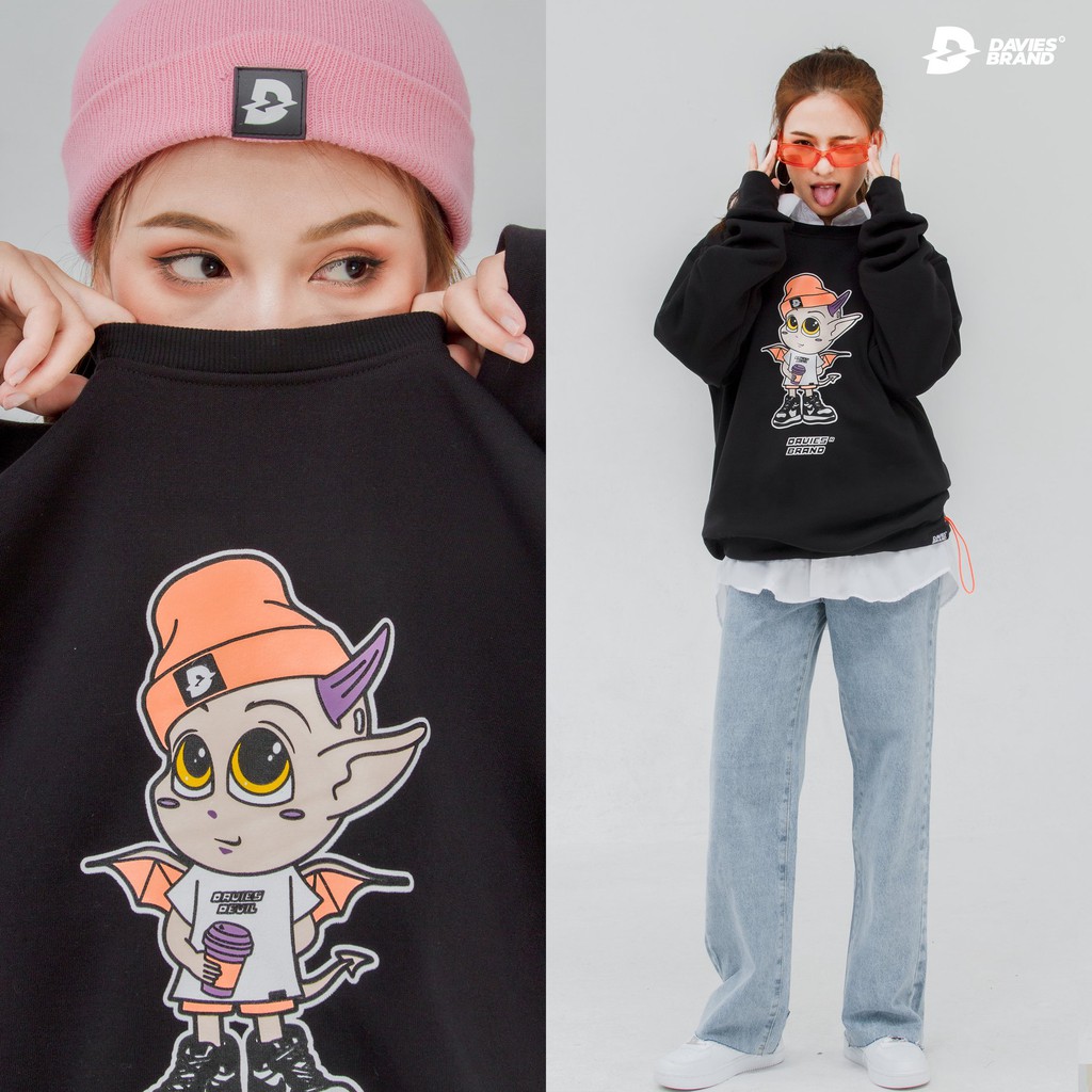 DSS Sweater Hype Devil (Áo nỉ không mũ Hype Devil) - DAVIES