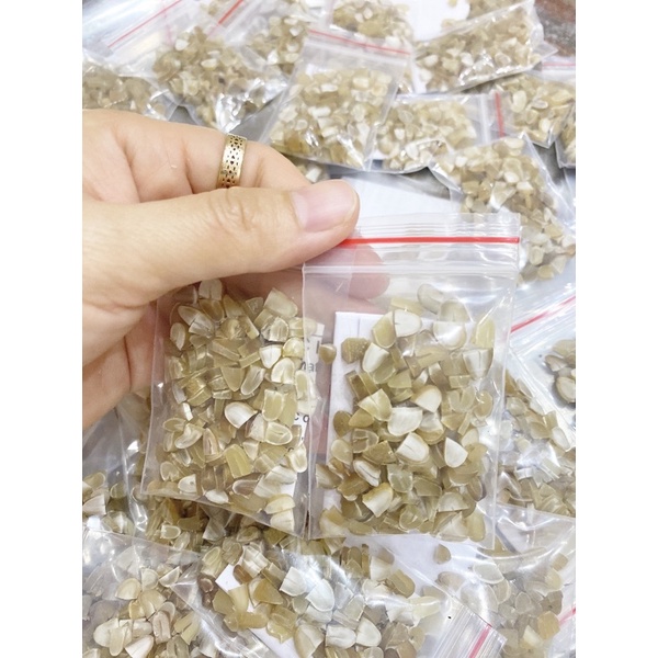 Hạt sành trắng  đã cắt sẵn