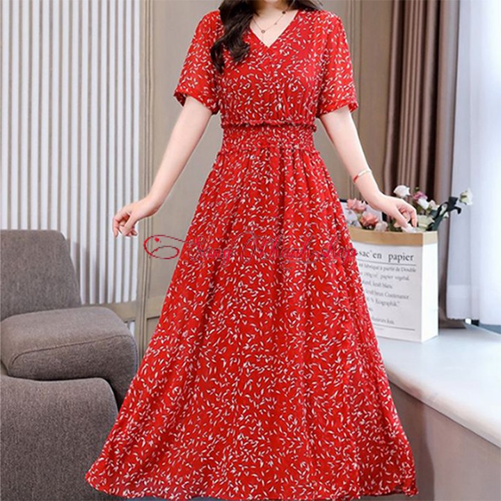 Váy Đầm Maxi | Đầm Công Sở | Maxi Lá Đen Xinh Yêu Tôn Dáng | BigBuy360 - bigbuy360.vn