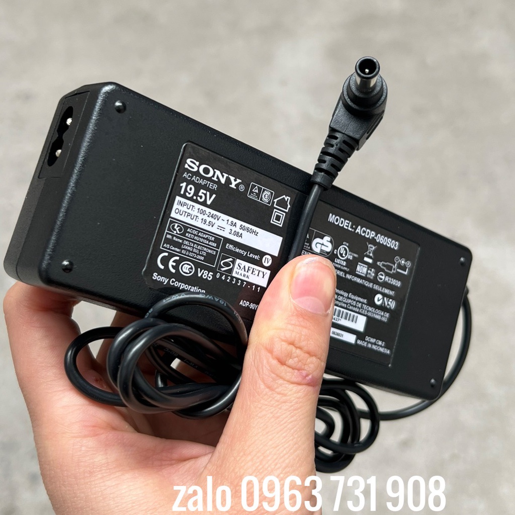 Adapter tivi sony 19.5v 3.08a ACDP-060L01 chính hãng