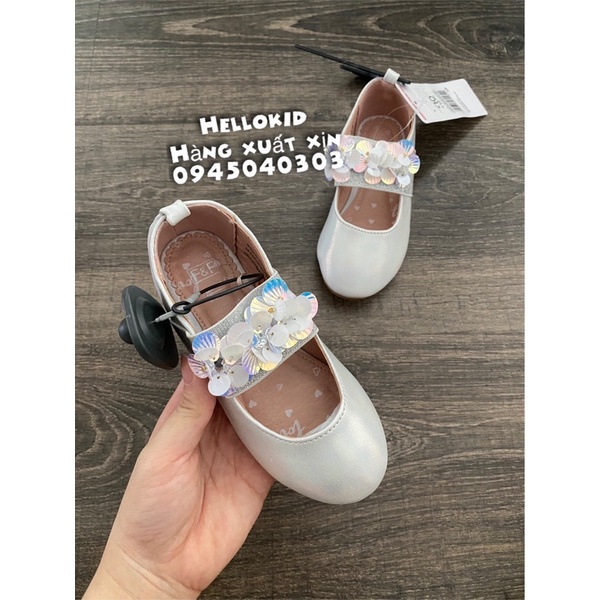 Giày búp bê gắn nơ qua chun co giãn
