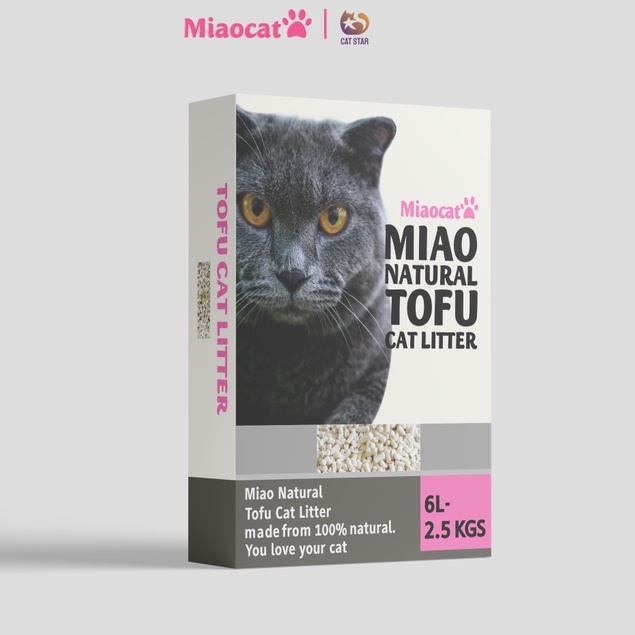 Cát vệ sinh đậu nành Miao Tofu Cat Litter dành cho mèo | Cát vệ sinh đậu nành hữu cơ cho mèo