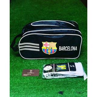 TÚI BARCA ĐEN đeo chéo 2 ngăn ( túi đựng giày đá banh đeo chéo và túi trống 2 ngăn )