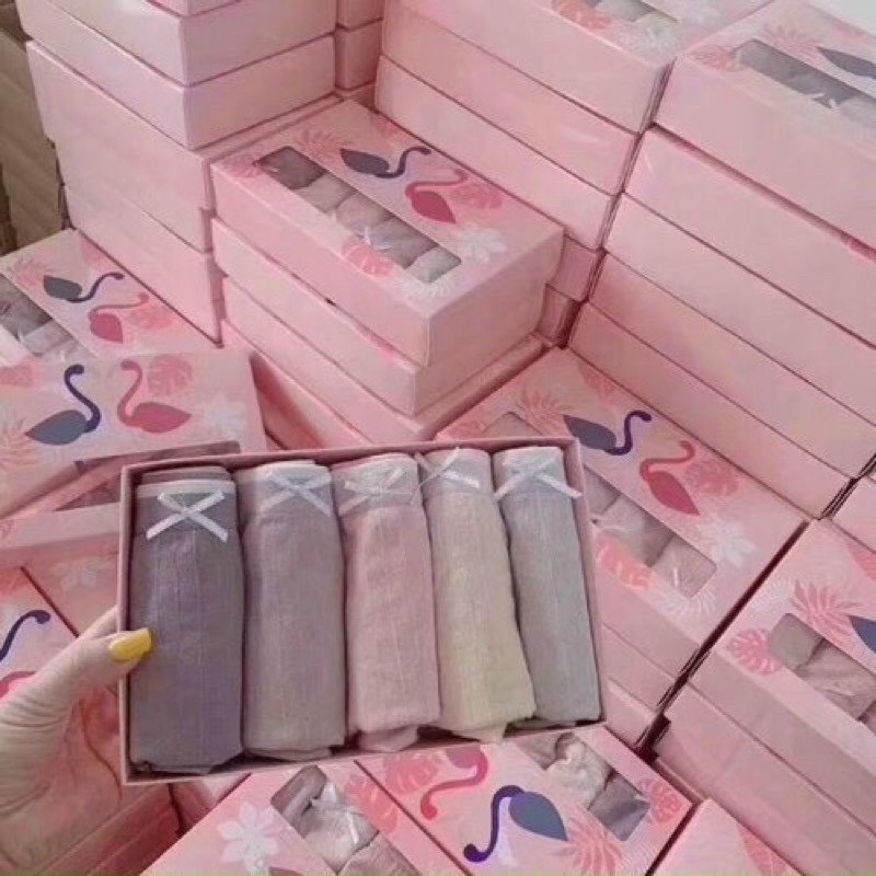 Hộp 5 Quần Lót Thiên Nga Kháng Khuẩn Xuất Nhật, Hàng Cao Cấp Free Size