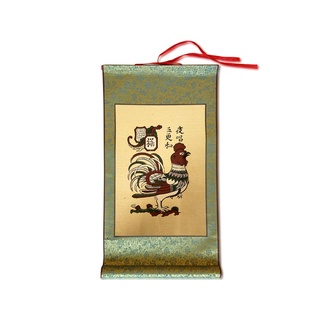 Tranh Đông Hồ Gà Dạ Xướng Bồi Lụa - Dong ho folk paintings