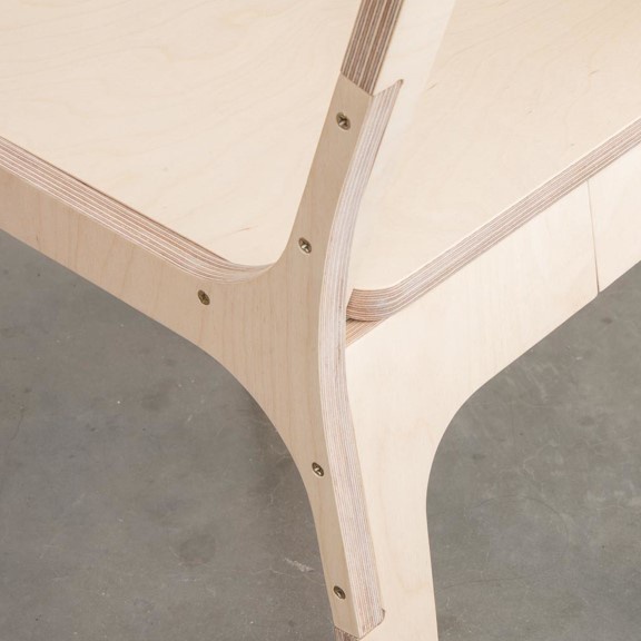 Slim Chair, Ghế một người ngồi kiểu đơn giản CHA_005, 76x41x51cm, Scandi Home
