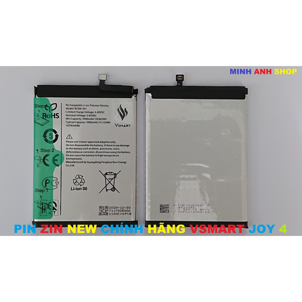 PIN ZIN NEW CHÍNH HÃNG VSMART JOY 4: BVSM-441