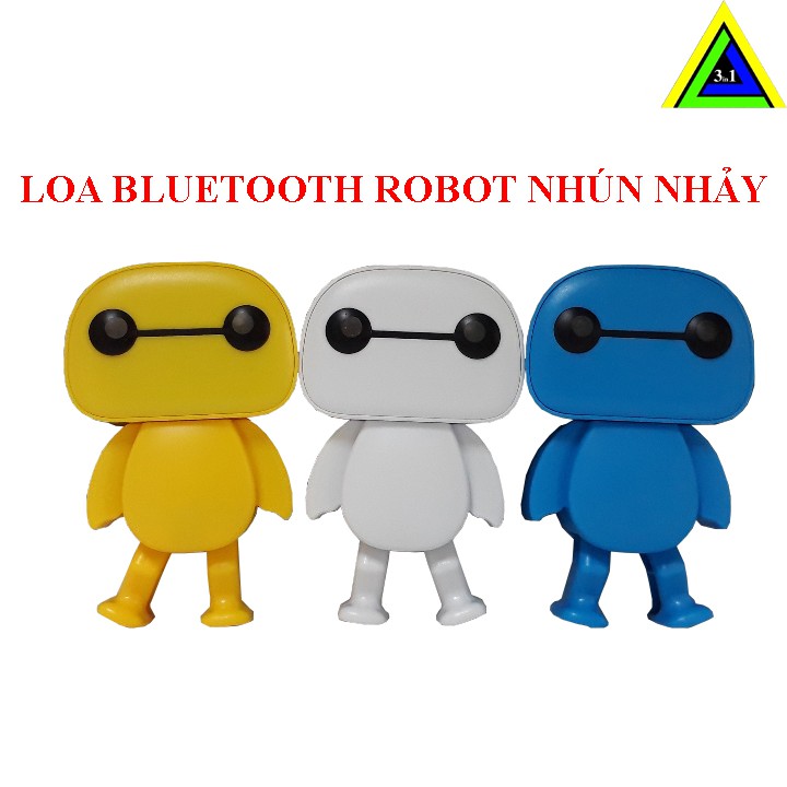 Loa Nghe Nhạc Bluetooth Robot B808 Nhún Nhảy Siêu Dễ Thương