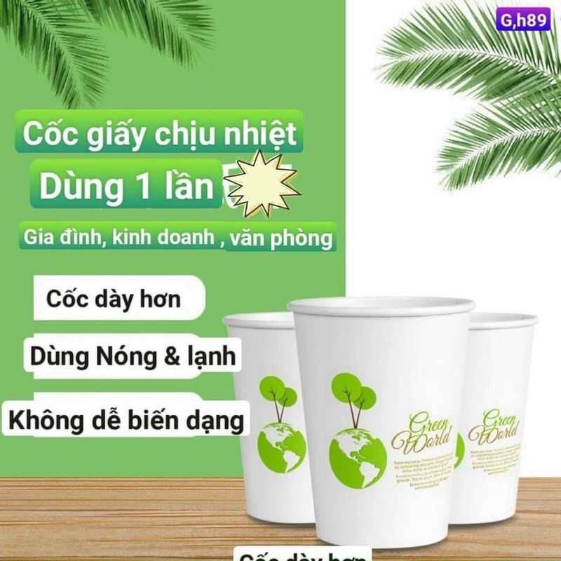 Set 50 chiếc cốc giấy 250ml