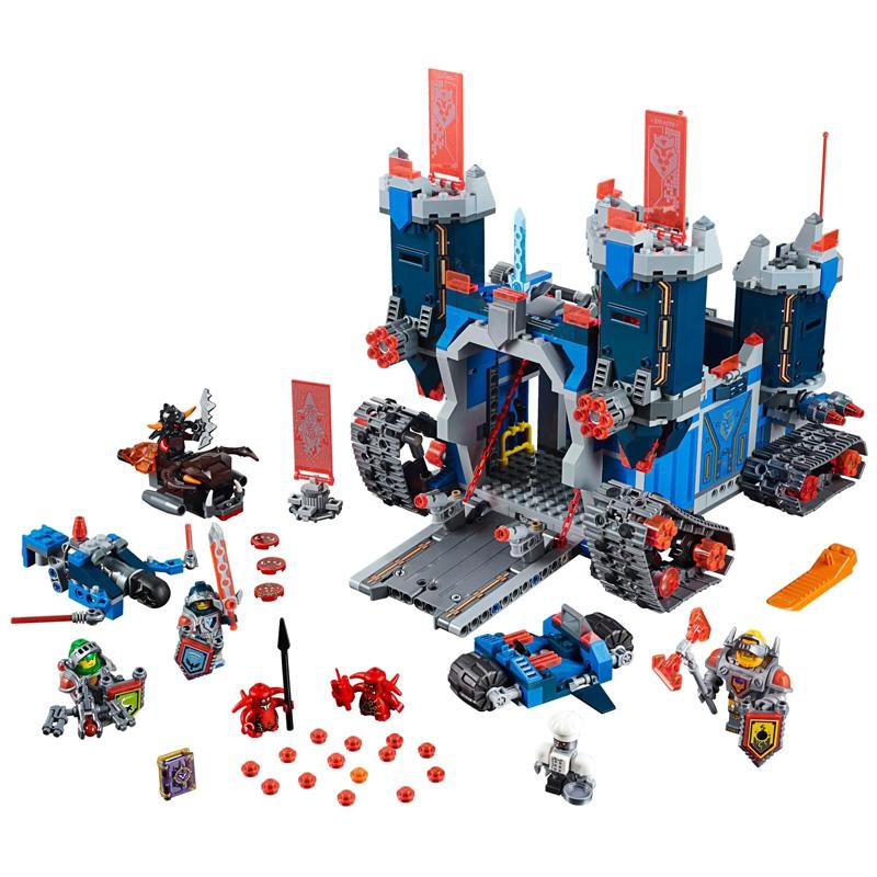 (có sẵn) bộ đồ chơi lắp ráp - QEEN 97006 Bộ Lắp Ráp Nexo Knights Lâu Đài Di Động 19048