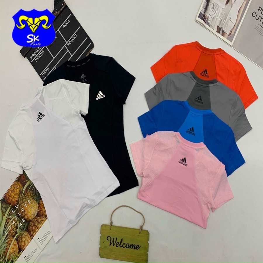 Áo thun nữ tập gym yoga phối lưới vai đẹp, chất thun lạnh co giãn và thấm hút tốt AC045