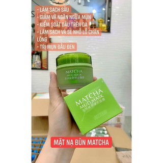 Mặt nạ matcha laikou mud mask bùn non trà xanh nội địa trung ✨✨