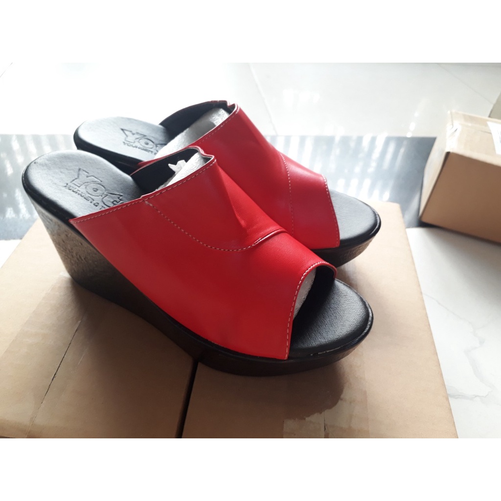Dép đế xuồng quai ngang bản to quai viền chéo cao cấp QV