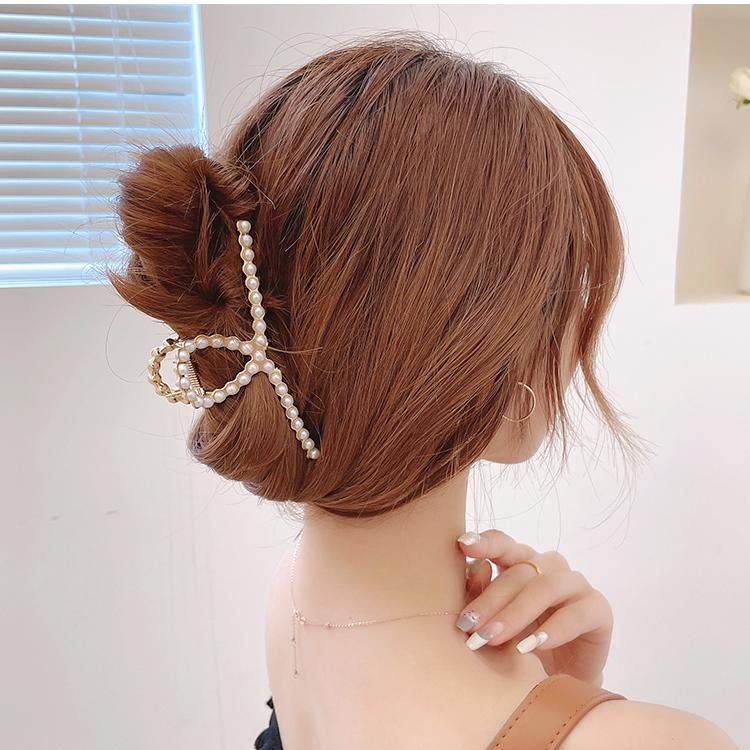 Kẹp tóc đính ngọc trai nhân tạo thời trang 2021