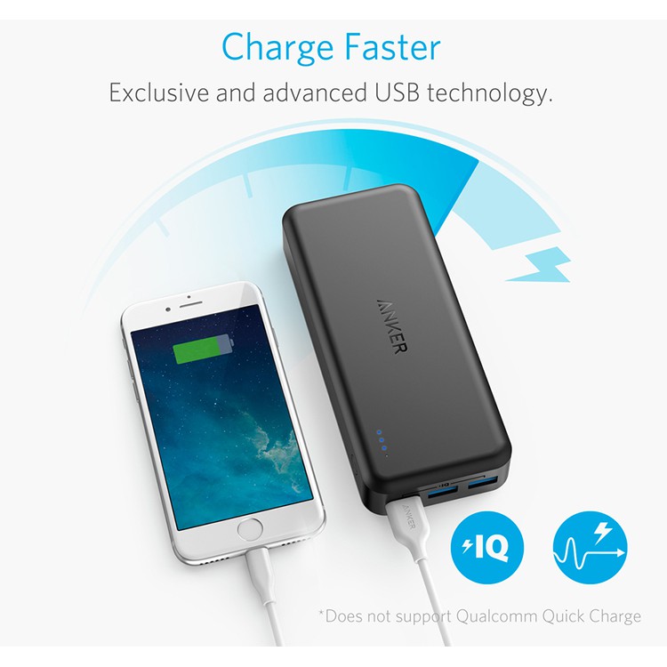 ⚡FREESHIP⚡ Pin Sạc Dự Phòng Anker PowerCore Elite 20000mAh – A1273H11 (Đen) – Hàng Chính Hãng