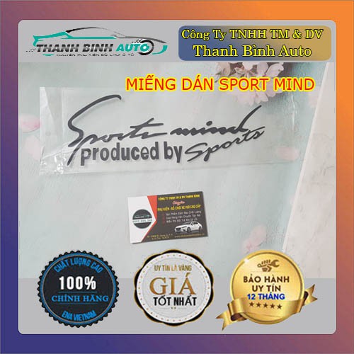 TEM SPORT MIND TRANG TRÍ Ô TÔ DECAL PRODUCED BY SPORT - Đồ Chơi Xe Hơi Uy Tín