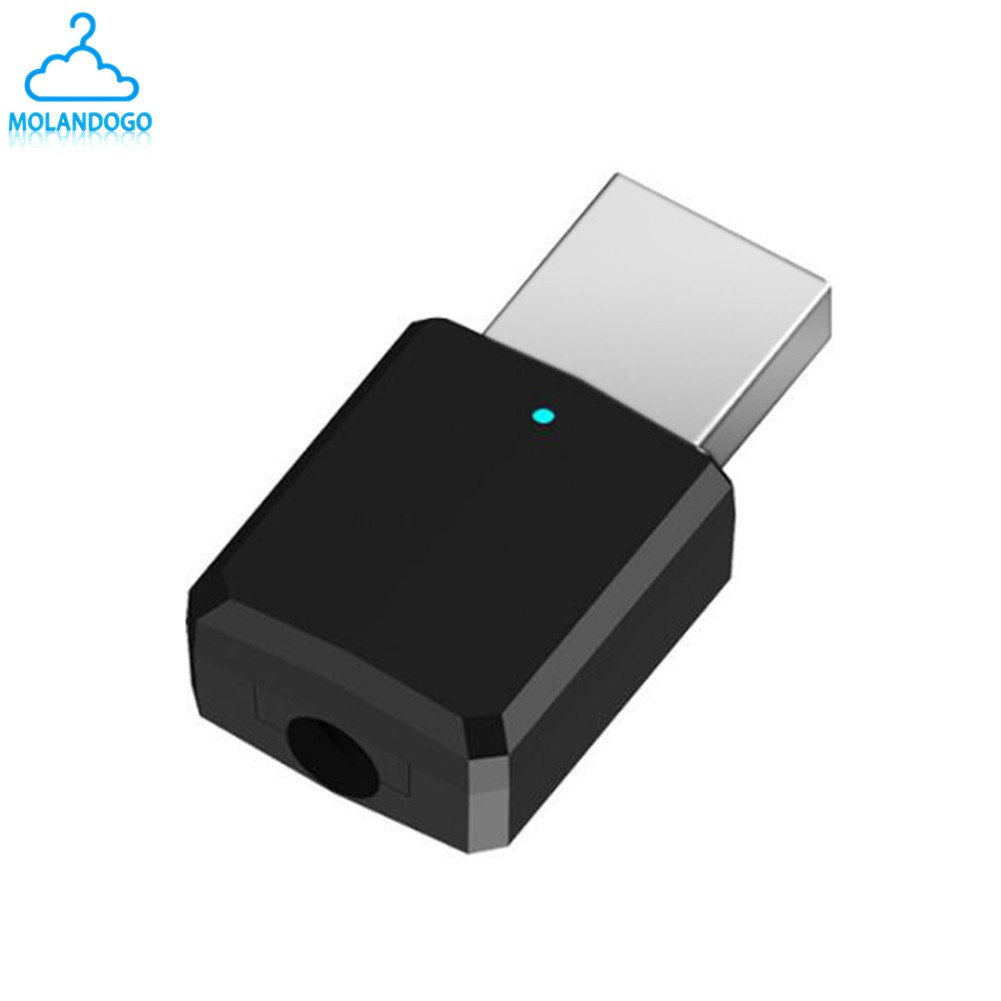 USB kết nối tai nghe TV/máy tính bằng bluetooth V5.0 kèm dây cáp aux 3.5mm và phụ kiện | BigBuy360 - bigbuy360.vn