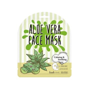 MẶT NẠ ĐẮP MẶT HÀN QUỐC DƯỠNG ẨM LÀM TRẮNG DA LOOKATME ALOE VERA FACE MASK 25ML/MIẾNG bộ 10 miếng