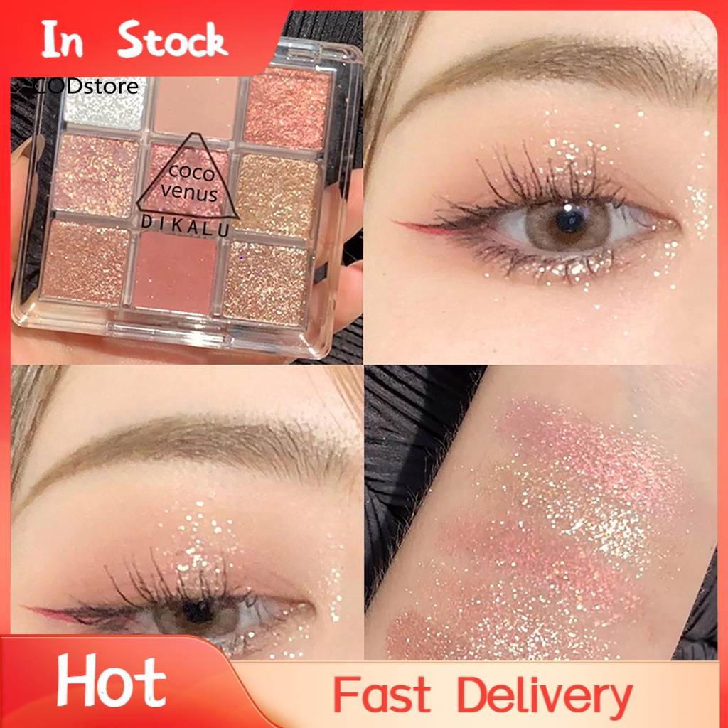 [Hàng mới về] Bảng Phấn Mắt 9 Màu Sắc Hiệu Ứng Lì / Ánh Ngọc Trai Lâu Trôi | BigBuy360 - bigbuy360.vn