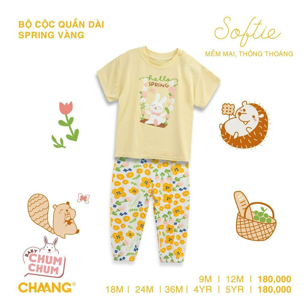 Bộ Cộc Quần Dài Spring Vàng CHAANG SS23D1