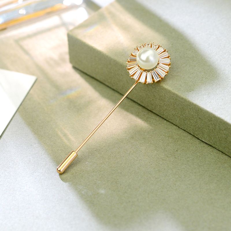 Set 10 ghim cài áo hình dạng khay tròn DIY