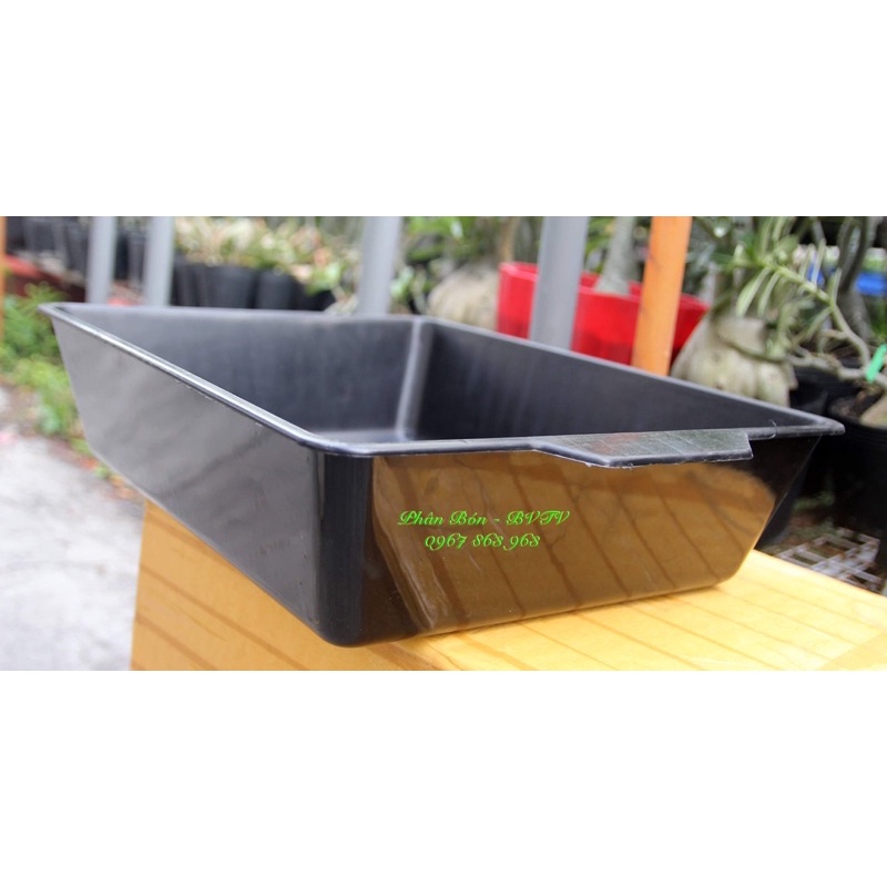 Chậu khay trồng rau siêu bền kích thước 48x39x12 cm