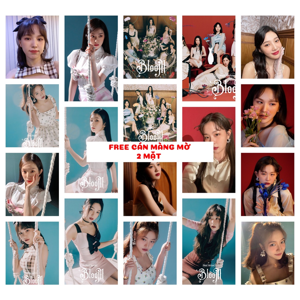 Lomo card 18 ảnh nhóm Red Velvet - Bloom