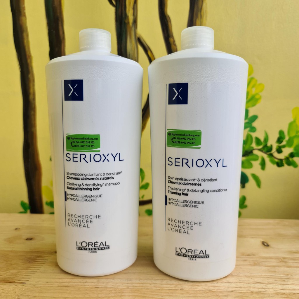 Dầu gội xả kích thích mọc tóc L'oréal Serioxyl 1000mlx2