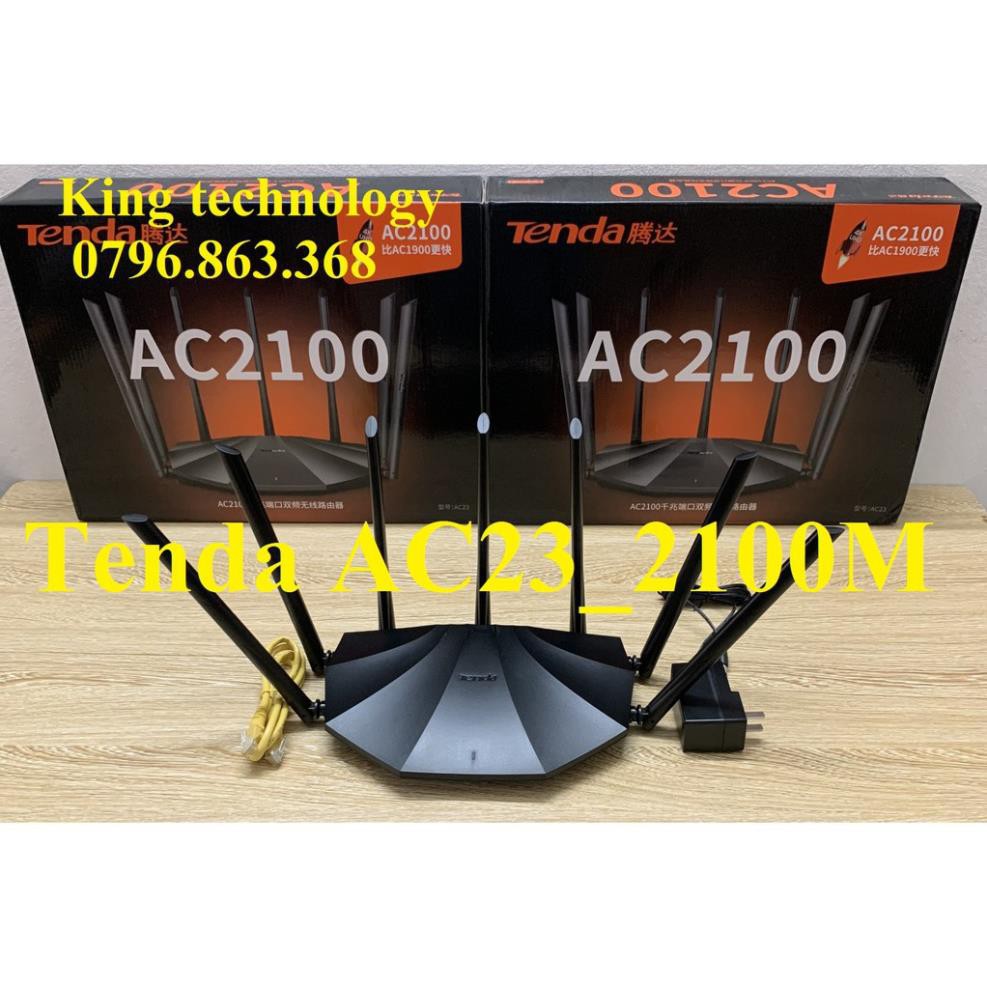 Phát Wifi Tenda AC23 Băng Thông Ac2100 7 Râu 6dBi Cân Bằng Mạng Thông Minh | BigBuy360 - bigbuy360.vn