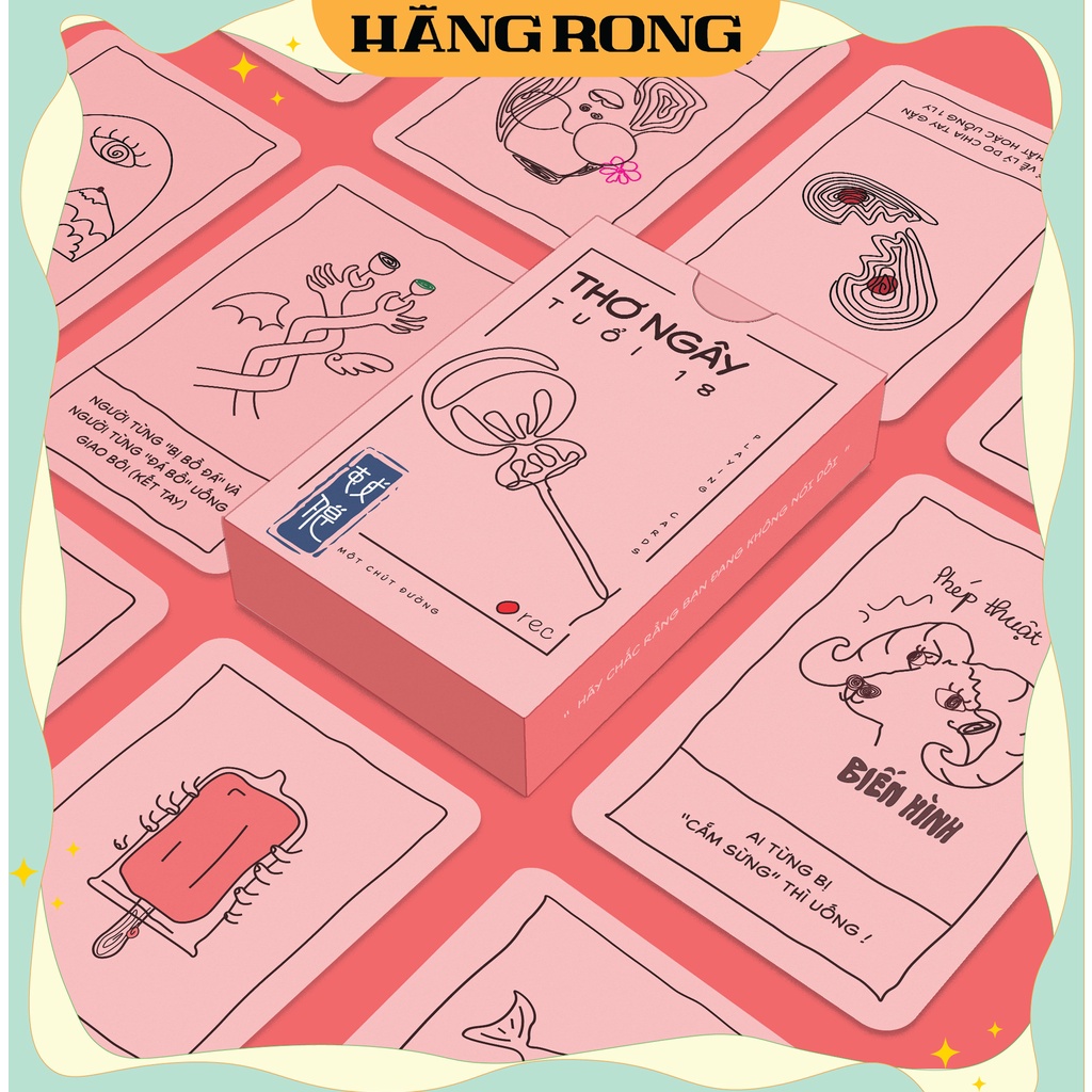 [Độc quyền] Bộ Bài "Thơ Ngây Tuổi 18" - Drinking Game vui nhộn cho các cuộc tụ tập, bạn bè