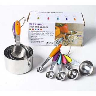 Bộ thìa đong 10 món inox cao cấp