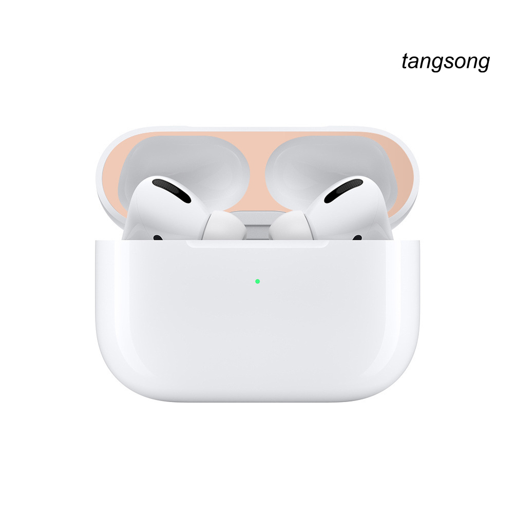 2 Miếng Dán Kim Loại Chống Bụi Cho Tai Nghe Apples Air-Pods Pro