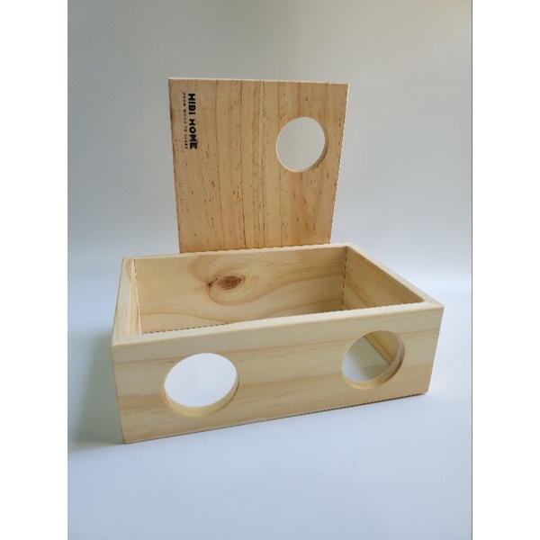Hầm Trú Ẩn Cho Lồng Hamster Bằng Gỗ Thông HiBi Home