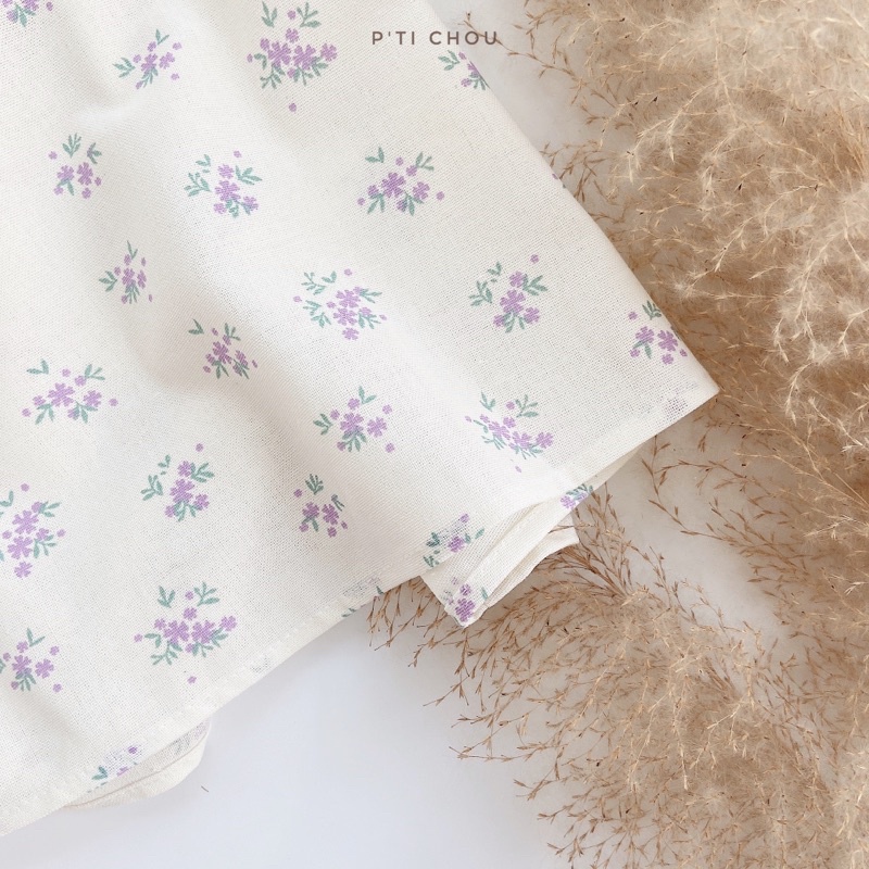 [Mã BMLT35 giảm đến 35K đơn 99K] Váy FLEUR hoa nhí thiết kế cho bé gái P'ti chou