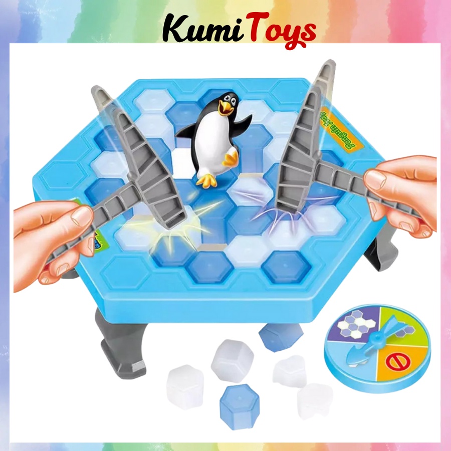 Bộ đồ chơi phá băng giải cứu chim cánh cụt vui nhộn cho bé Kumi toys