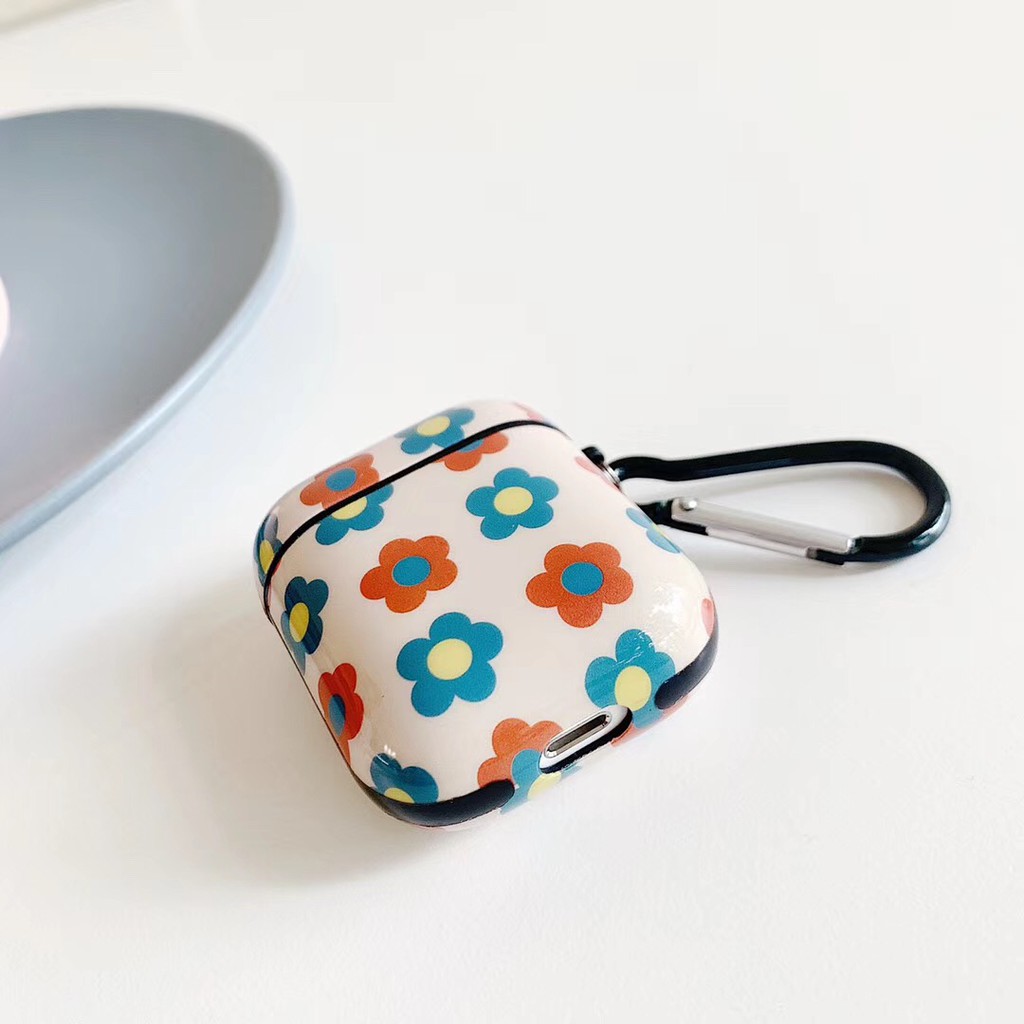 Casing AirPod Charging Headphone Case Full Flower Ins style Pattern AirPods Case For AirPods 1 and AirPod 2