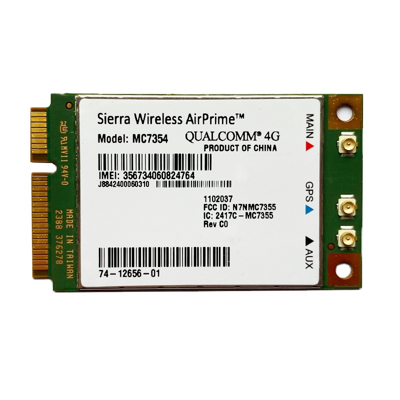 Card WWAN MC7354 thu bắt sóng 3G/4G/LTE cho laptop - Sierra Wireless (Mini PCI/mPCIe)